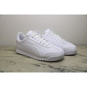 Puma Roma Basic JR - White/Light Gray (4C Youth) NEW IN BOX - 354259-14